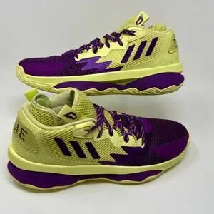Adidas Dame 8 Lillard Basketball Shoes Mens Sz 13 Purple Yellow S-1524 Sporty adidas | Shoes | Adidas Dame 8 Lillard Basketball Shoes Mens  main image 2